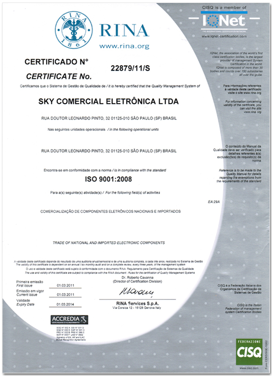 Certificado RINA
