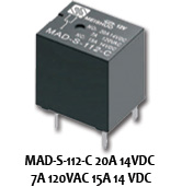 MAD-S-112-C20A-14VDC-7A-120VAC-15A-14-VDC